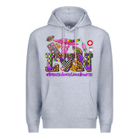 Heather Grey mardi gras  lvn licensed vocational nurse Premium Hoodie - AdoDesignShop