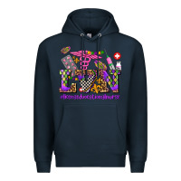 Navy mardi gras  lvn licensed vocational nurse Premium Hoodie - AdoDesignShop