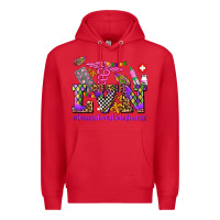 Red mardi gras  lvn licensed vocational nurse Premium Hoodie - AdoDesignShop