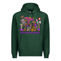 Sports Green mardi gras  lvn licensed vocational nurse Premium Hoodie - AdoDesignShop