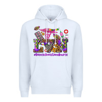 White mardi gras  lvn licensed vocational nurse Premium Hoodie - AdoDesignShop