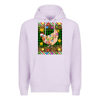Lilac Christmas Chicken Premium Hoodie - Artiststas