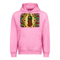 Fuchsia Pink serape our lady of guadalupe Urban Hoodie - JahusDesignShop