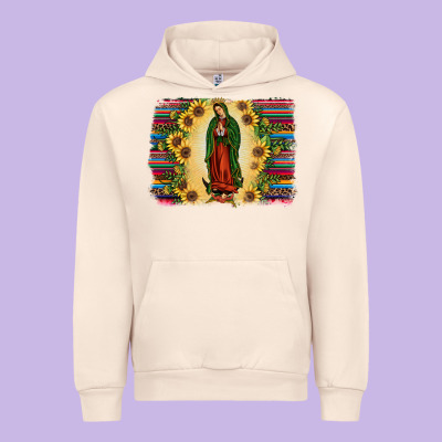 Serape Our Lady Of Guadalupe Urban Hoodie Designed By Jahusdesignshop