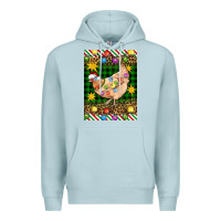 Blue Mist Christmas Chicken Premium Hoodie - Artiststas