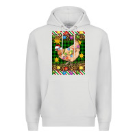 Dove Grey Christmas Chicken Premium Hoodie - Artiststas