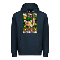 Navy Christmas Chicken Premium Hoodie - Artiststas