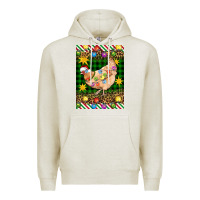 Oatmeal Heather Christmas Chicken Premium Hoodie - Artiststas
