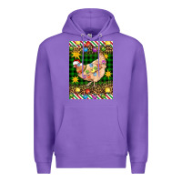 Purple Christmas Chicken Premium Hoodie - Artiststas