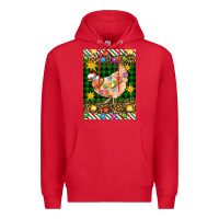 Red Christmas Chicken Premium Hoodie - Artiststas