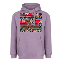 Lavender cowhide leopard serape Heavyweight Hoodie - RanaPortraitStore