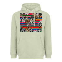 Matcha cowhide leopard serape Heavyweight Hoodie - RanaPortraitStore