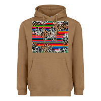 Toasted Coconut cowhide leopard serape Heavyweight Hoodie - RanaPortraitStore