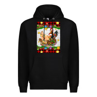 Black Christmas coop animals Premium Hoodie - Artiststas