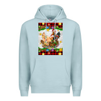 Blue Mist Christmas coop animals Premium Hoodie - Artiststas