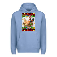Colony Blue Christmas coop animals Premium Hoodie - Artiststas