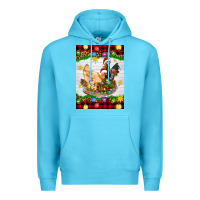 Ocean Blue Christmas coop animals Premium Hoodie - Artiststas
