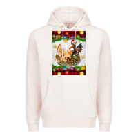 Pale Pink Christmas coop animals Premium Hoodie - Artiststas