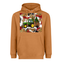 Meerkat christmas farm tractor Heavyweight Hoodie - RanaPortraitStore