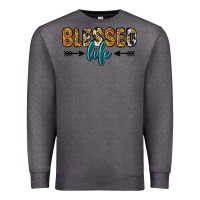 Charcoal Heather blessed life Premium Sweatshirt - Zillion Design Studio