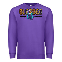 Purple blessed life Premium Sweatshirt - Zillion Design Studio