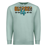 Seafoam blessed life Premium Sweatshirt - Zillion Design Studio