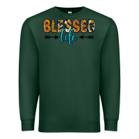 Sports Green blessed life Premium Sweatshirt - Zillion Design Studio