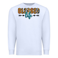 White blessed life Premium Sweatshirt - Zillion Design Studio