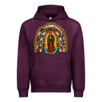 Mauve Wine our lady of guadalupe rainbow Urban Hoodie - JahusDesignShop