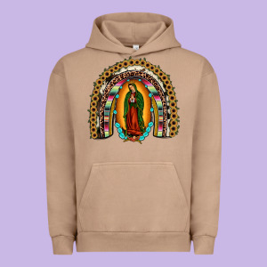 Our Lady Of Guadalupe Rainbow Urban Hoodie Designed By Jahusdesignshop