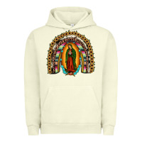 Pigment Pistachio our lady of guadalupe rainbow Urban Hoodie - JahusDesignShop