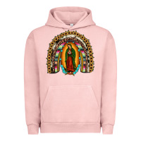 Pigment Salmon our lady of guadalupe rainbow Urban Hoodie - JahusDesignShop