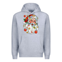 Heather Grey santa with little christmas Premium Hoodie - AdoDesignShop