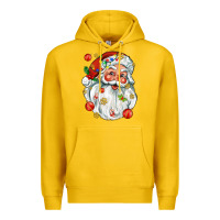 Lemon santa with little christmas Premium Hoodie - AdoDesignShop
