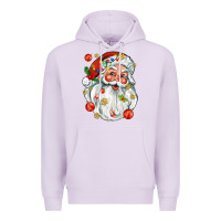 Lilac santa with little christmas Premium Hoodie - AdoDesignShop