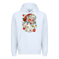 White santa with little christmas Premium Hoodie - AdoDesignShop