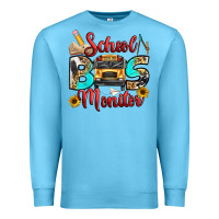 Ocean Blue school bus monitor Premium Sweatshirt - texasbilliewilder