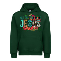 Forest Green all my hope is in jesus Urban Hoodie - Jasminsmagicworld