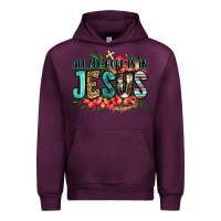 Mauve Wine all my hope is in jesus Urban Hoodie - Jasminsmagicworld