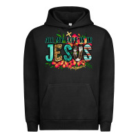 Pigment Black all my hope is in jesus Urban Hoodie - Jasminsmagicworld