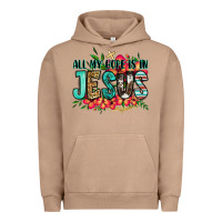Pigment Burro all my hope is in jesus Urban Hoodie - Jasminsmagicworld