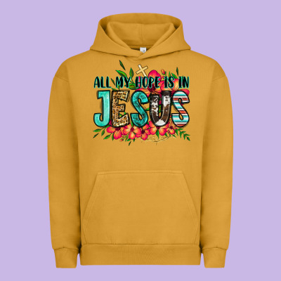 All My Hope Is In Jesus Urban Hoodie Designed By Jasminsmagicworld
