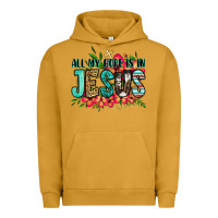 Pigment Peanut Butter all my hope is in jesus Urban Hoodie - Jasminsmagicworld