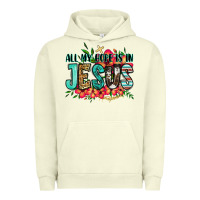 Pigment Pistachio all my hope is in jesus Urban Hoodie - Jasminsmagicworld