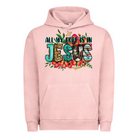 Pigment Salmon all my hope is in jesus Urban Hoodie - Jasminsmagicworld