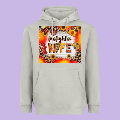Heavyweight Hoodie firefighter wife