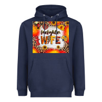 Navy firefighter wife Heavyweight Hoodie - RanaPortraitStore