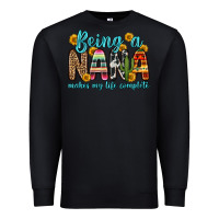 Black being a nana makes my life complete Premium Sweatshirt - Zillion Design Studio