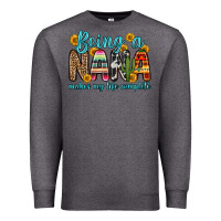 Charcoal Heather being a nana makes my life complete Premium Sweatshirt - Zillion Design Studio