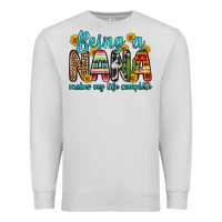 Dove Grey being a nana makes my life complete Premium Sweatshirt - Zillion Design Studio